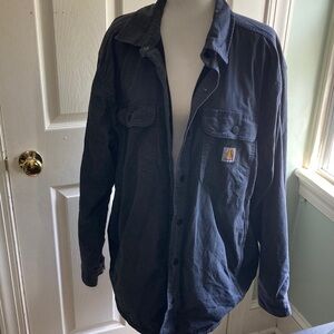 Carhartt Rugged Flex Relaxed Fit Canvas Fleece-Lined Shirt Jacket